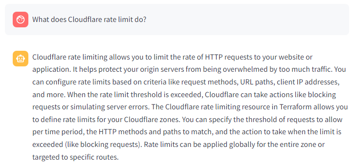 Rate Limit Question Answer